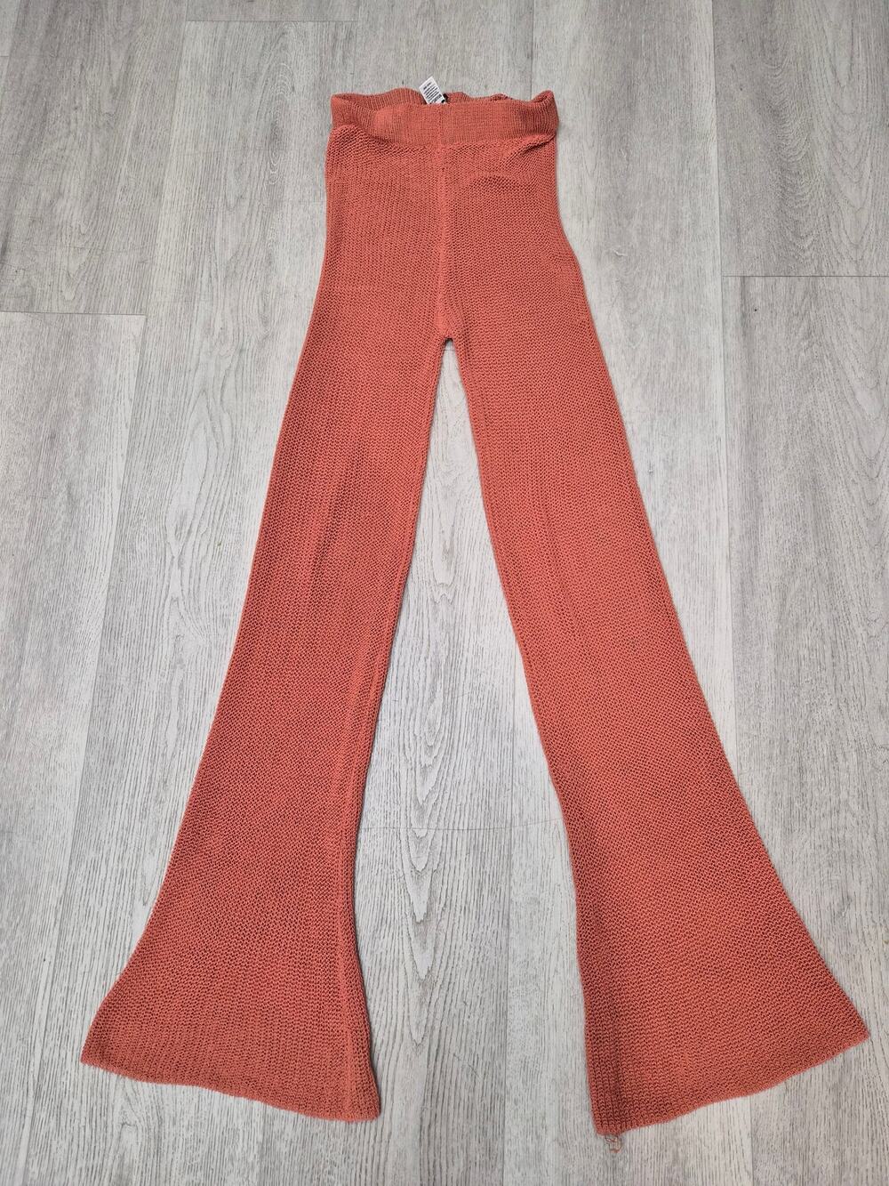 JLUXLABEL Terracota Knit Pants Size Medium